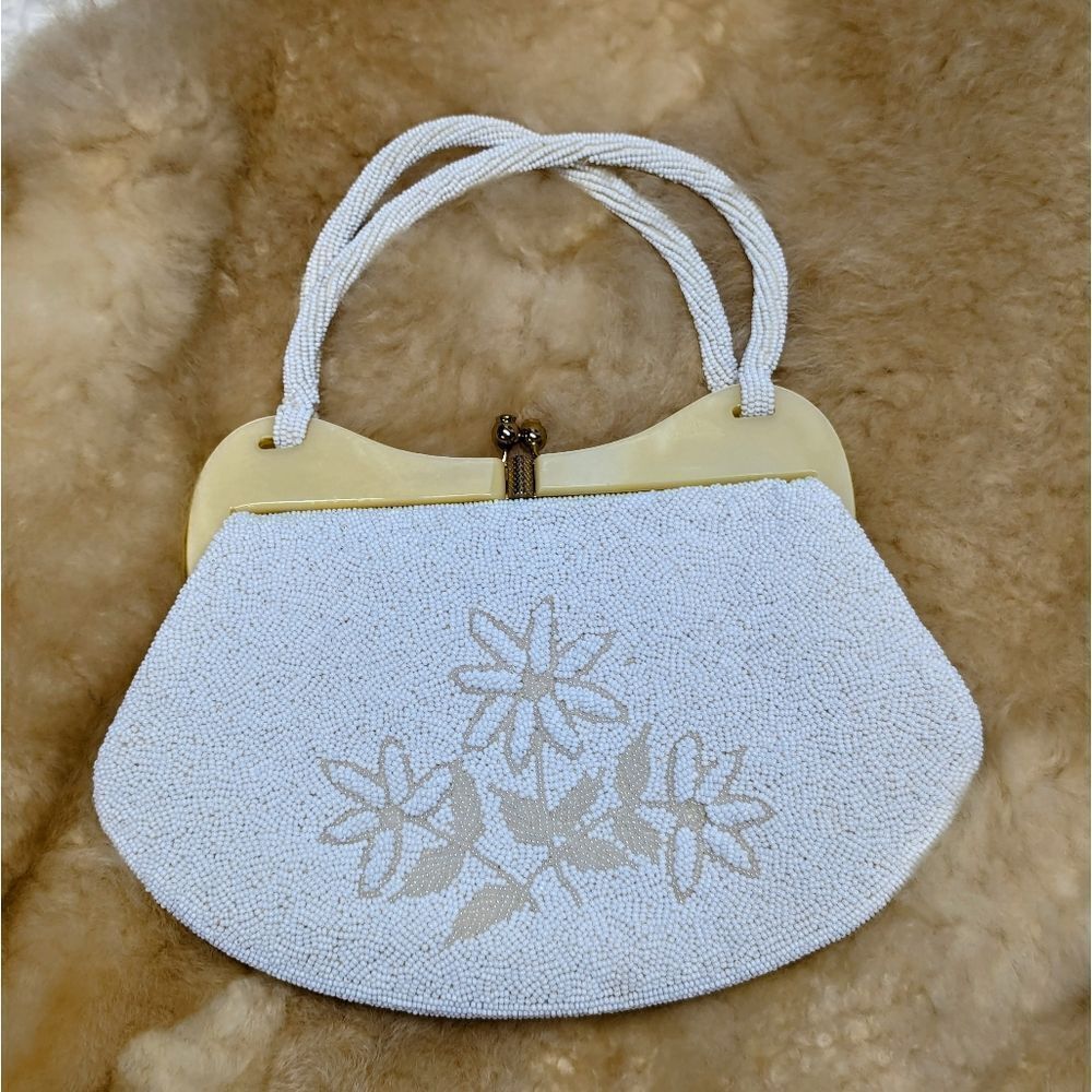 DELILL | Vintage Floral Beaded Handbag